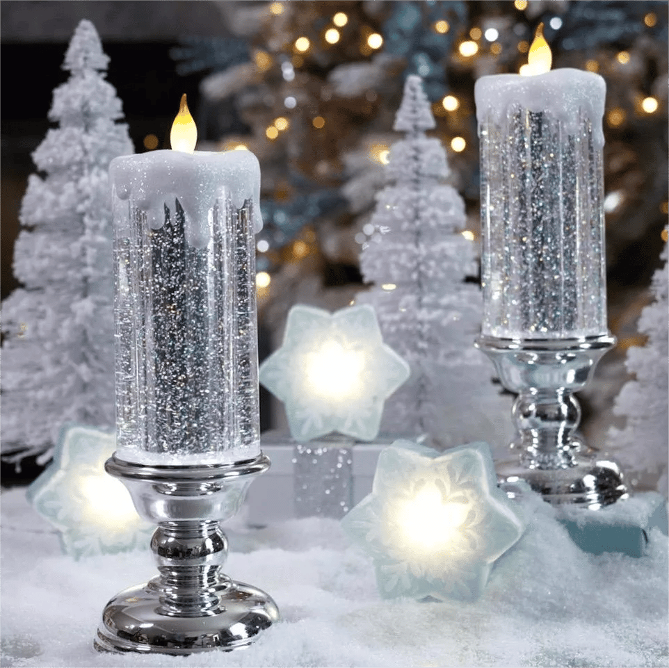 🎅Zgodnja božična razprodaja -49 % CENEJE - LED božične sveče s podstavkom🌟